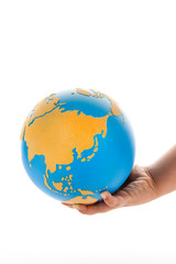 Globe And Children's Hand.
