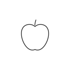 Apple, fruit icon. Vector illustration, flat design.