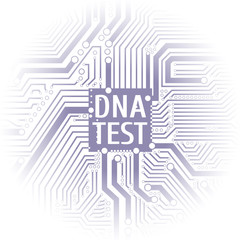 Poster for DNA test advertisement design.