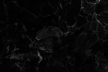 Close up of Black natural marble surface pattern  texture background