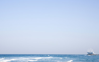 Obraz premium Jeongdongjin beach is a famous sightseeing spot in Gangwon-do, Korea.