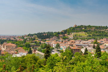 Fototapeta na wymiar View over the italian city Verona