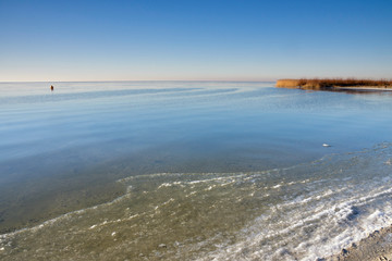 View over lake IJsselmeer