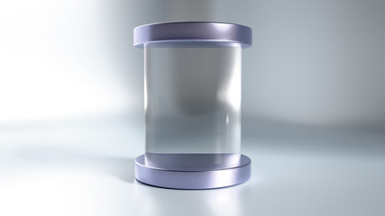 Elegant, beautiful abstract background with elements, studio, pedestal, minimalism. 3d illustration, 3d ..rendering.