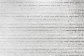 White brick wall texture background.