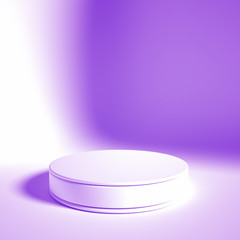 Elegant, beautiful abstract background with elements, studio, pedestal, minimalism. 3d illustration, 3d rendering.