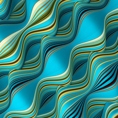 Elegant line background. 3d illustration, 3d rendering.