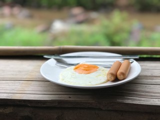 breakfast on the table