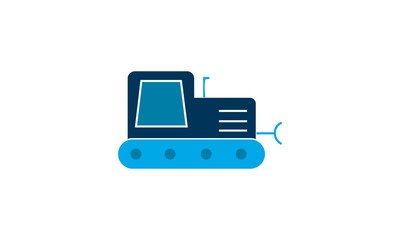 Excavator icon for construction and heavy equipment-related websites