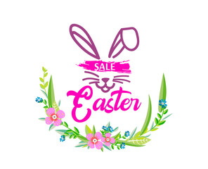 Easter holiday poster design.