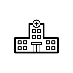 Obraz premium hospital building icon
