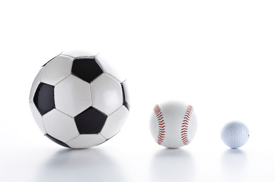 Sports ball on white background