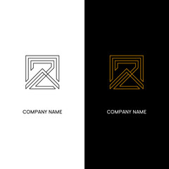Fototapeta premium combination of letters N, Z and A monogram logo