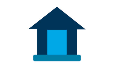 bank icon. Flat style graphical symbol used for website.