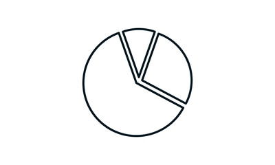 pie chart icon. Diagram concept vector illustration.