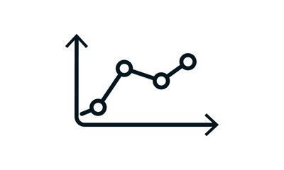 Statistics icon for infographics and data visualization