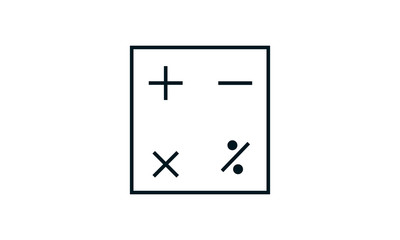 Finance calculator icon vector used for website.