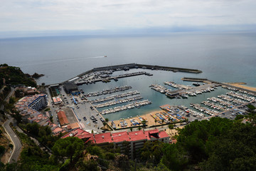 blick auf blanes vom haus sant joan