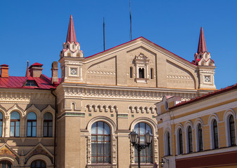 Rybinsk. Yaroslavl region. the new building of the grain exchange. 1912