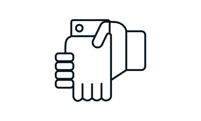 Collaboration icon for teamwork and business partnership websites