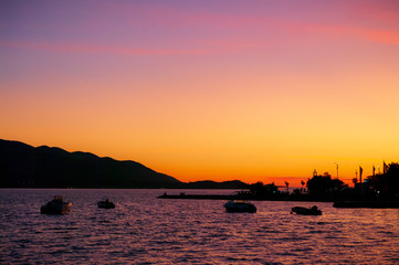 Fototapeta na wymiar Sunset in Croatia