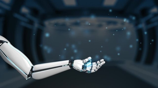 4k Video Animation zum Thema Robotik und Industrie 4.0
