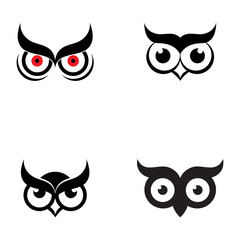 Owl Logo Template Vector