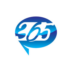 Obraz premium Balloon communication 365 infinity logo icon design illustration