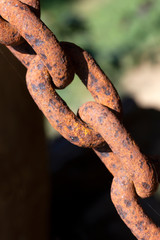 Seamless rusty chain abstract background