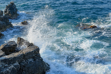 Meerufer bei Rethymnon, Kreta, Griechenland