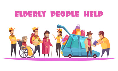 Help Elderly People Banner