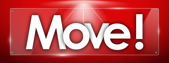 Move word in colored rectangles background