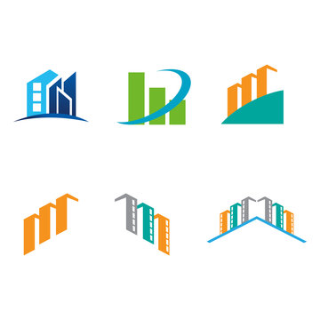 building business logo vector image