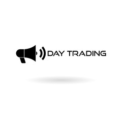 Trading day icon on white background