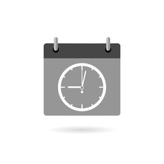 Deadline calendar icon. Simple illustration of deadline calendar icon for web