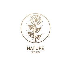 Tropical plant logo