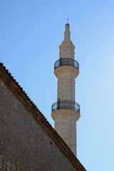 Fototapeta na wymiar Minarett der Neratze-Moschee in Rethmno, Kreta, Griechenland