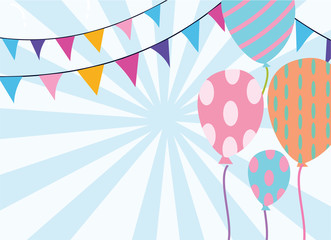 Fototapeta premium Happy birthday background template Design Vector illustration