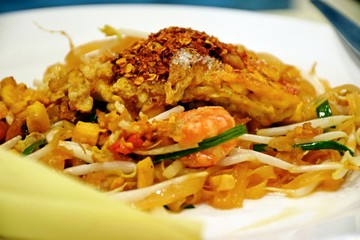 Pad Thai is a delicious Thai food. Seasoning with cayenne pepper and sugar.