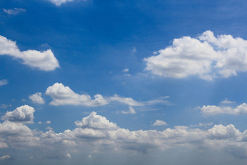 blue sky with clouds