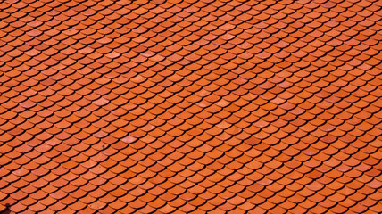Orange background from roof tiles