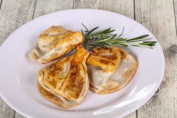 Georgian cuisine - khinkali with meat