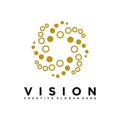 Eye Logo design vector. Media icon. Creative Vision Logotype
