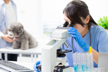 veterinarian use microscope