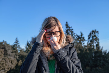 Allergy issues during seasonal changes and regular virus / flu health problems.