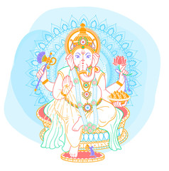Ganesh linear style icon