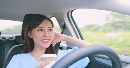 Naklejka premium Smart self driving car concept