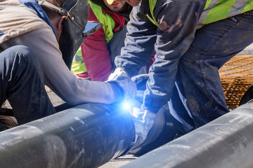 Heavy work for a construction worker on the site.