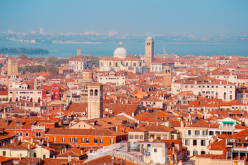 Fototapeta na wymiar Venice,Italy. aerial city view