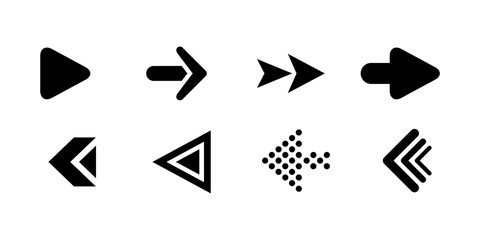 Arrows collection. Arrow icons. Arrows. Arrow. Black Arrows isolated on white background